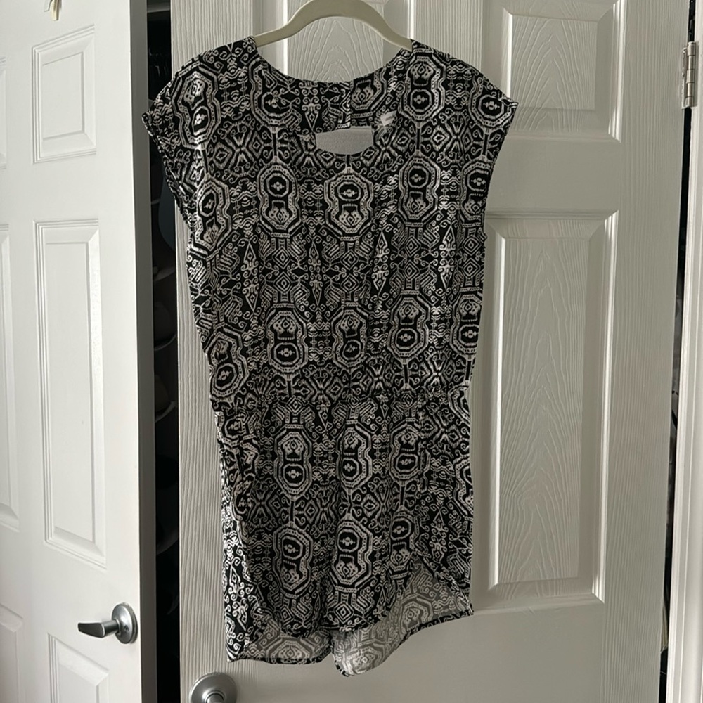 Black and white summer romper